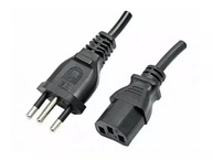 Cabo de Força Premium para PC e Fonte: 1,5m, 3A, Bitola 0,50mm - Conexão Segura e Durável - imagem 1