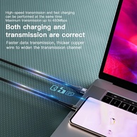 Cabo USB-C 5A KEYSION: Carregamento Turbo e Dados! - imagem 4