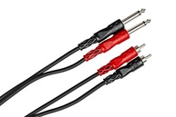 Cabo Hosa CPR-201 (1m): Conexão Estéreo Impecável de 1/4" TS para RCA Duplo - imagem 5