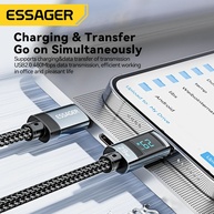 Cabo USB-C iPhone: Carregamento Rápido + Display Digital - imagem 4