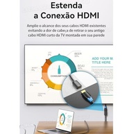 Cabo Extensor HDMI 2.0 VENTION 1m 4K 60Hz HDR 3D - Conexão Gamer e Home Theater - imagem 4