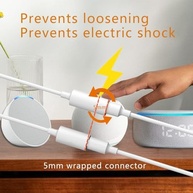 Cabo Extensor de Energia 3m para Echo Pop/Dot/Show 5 - Segurança e Liberdade - imagem 3