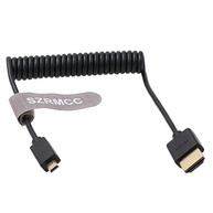 Cabo Micro HDMI para HDMI Espiral 4K - Conexão Estável para Câmeras e Monitores Profissionais - imagem 2