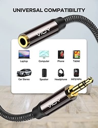 Cabo Extensor VIOY 1.8m P2 Macho/Fêmea: Som Hi-Fi e Durabilidade Premium - imagem 4