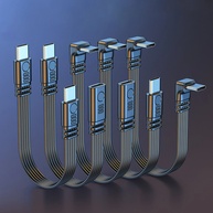Cabo Extensor USB-C 90°: Carregue e Transfira Dados! - imagem 1