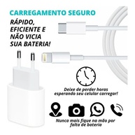 Cabo Usb-C-Lightning + Fonte Carregador 25W Turbo Compatível iPhone X Xr SE 11 12 13 14 Premium LAGUS IMP. - imagem 4