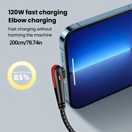 Cabo USB-C 120W: Carregamento Turbo para Games! - imagem 4