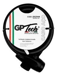 Trava Antifurto GP Tech: Proteja sua Moto e Capacete com Cabo Espiral 12x150cm - imagem 3