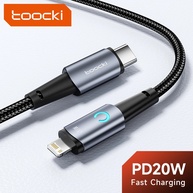 Cabo iPhone 20W Toocki: Carregamento Turbo + LED! - imagem 1