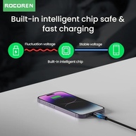 Cabo USB-C 20W Rocoren: Carregamento Turbo para iPhone - imagem 4