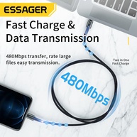 Cabo USB-C Essager: Carregamento Rápido 20W para iPhone - imagem 4