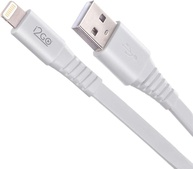 Cabo Iphone/Cabo Lightning I2GO Certificado MFi 1,2m 2,4A PVC Flexível Flat Branco - I2GO Basic - imagem 1