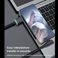 Cabo USB-C 120W Moskado: Carregamento Turbo e L-Shape! - imagem 4