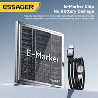 Cabo Type-C 100W Essager: Carga Rápida e LED! - imagem 4