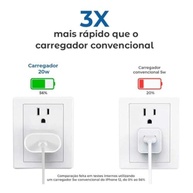 Cabo Usb-C-Lightning + Fonte Carregador 25W Turbo Compatível iPhone X Xr SE 11 12 13 14 Premium LAGUS IMP. - imagem 3