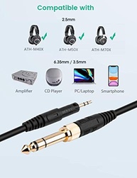 Cabo Auxiliar Mola para Audio-Technica ATH-M50x, M40x, M70x - Som Impecável de 1,2m a 3m - imagem 4