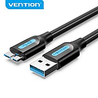 Cabo Micro B USB 3.0 VENTION: 5Gbps, Carregamento 3A e Conexão de Discos Rígidos - imagem 1