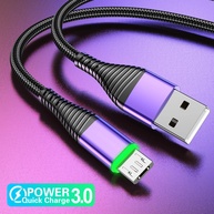 Cabo Micro USB 3A: Carregamento Rápido e Durável - imagem 1