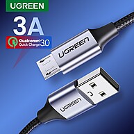 Cabo Micro USB 3A UGREEN – Carregamento Rápido e Dados - imagem 1