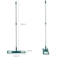Mop Flat de Microfibra Premium com Cabo Telescópico 1,20m – Limpeza Eficiente e Prática para Todos os Pisos - imagem 3