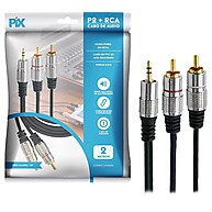 Cabo P2 RCA: Áudio Impecável para Seus Dispositivos! - imagem 1