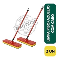 Kit 2 Rodo Abrasivo Multiuso com Cabo - Limpeza Profunda para Pisos e Azulejos - imagem 4
