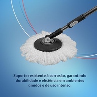 Perfect Pro Cabo Mop Inox 1,6m com 2 Águas - Ergonômico e Durável - imagem 5