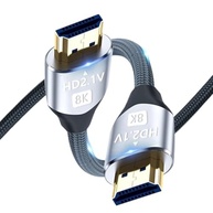 Cabo HDMI 2.1 8K 5m: Imersão Total para PS5, Xbox e Projetores | Ultra HD 120Hz - imagem 2