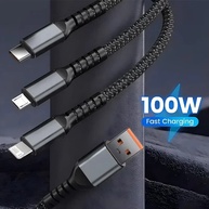 Cabo 3 em 1 100W: Carregamento Super Rápido! - imagem 4