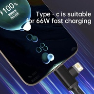Cabo 2 em 1 USB-C/Lightning: Carregamento Rápido! - imagem 4