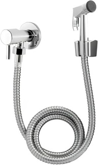 Ducha Higiênica Inox com Alta Pressão - 1,5m, Registro 1/4 Volta, Cabo Ergonômico - imagem 2