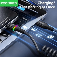 Cabo USB-C 100W Rocoren: Carregamento Turbo + RGB! - imagem 4