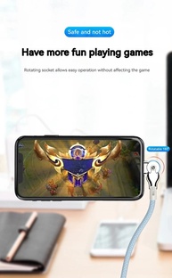 Cabo USB-C 30W: Carregamento Rápido e Rotativo! - imagem 4