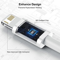 Cabo iPhone 15W: Carregue Rápido e com Segurança! - imagem 4
