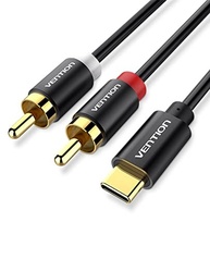 Cabo VENTION USB-C para 2 RCA: Som Estéreo de Alta Fidelidade para Seu Home Theater e Dispositivos - imagem 2