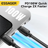 Cabo USB-C Magnético Essager 100W: Carregamento Turbo! - imagem 4