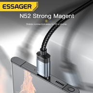 Cabo USB-C Magnético 100W Essager: Carregamento Turbo! - imagem 4