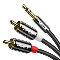 Cabo Ugreen 3.5mm P2 para 2RCA Macho 5m: Conexão Estéreo de Qualidade - imagem 1