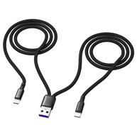 Cabo USB 2-em-1: Carregue Rápido com Type-C e Micro USB - imagem 1