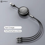 Cabo USB 3x1 Retrátil CAFELE: Carregue Tudo! - imagem 1