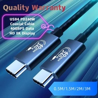 Cabo USB 4.0 240W: Carregamento Turbo e 8K! - imagem 1