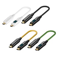 Cabo USB-C 100W: Carregamento Rápido + Medidor Digital - imagem 1