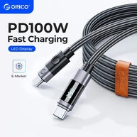 Cabo USB-C 100W ORICO: Carregamento Turbo + LED! - imagem 1