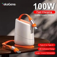 Cabo USB-C 100W Retrátil: Carregue Rápido! - imagem 1