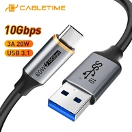 Cabo USB-C 10Gbps: Carregue e Transfira Dados Rápido! - imagem 1
