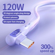 Cabo USB-C 120W CAFELE: Carregamento Turbo e Sem Dobras! - imagem 1