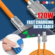Cabo USB-C 120W: Carregamento Turbo e Resistência! - imagem 1