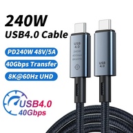 Cabo USB-C 240W: Carregamento Turbo + Dados 8K - imagem 1