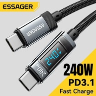 Cabo USB-C 240W Essager: Carregamento Turbo! - imagem 1
