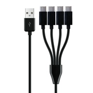 Cabo USB-C 4 em 1: Carregue Vários Dispositivos! - imagem 1